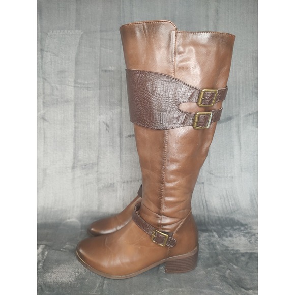 Corkeys Wyatt Tennley Buckle Boot Riding Boot Brown Size 8 - Picture 5 of 16